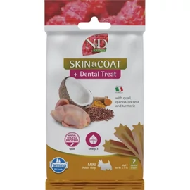N&D Quinoa Dog Jutalomfalat Skin&coat Quail Adult Mini 60g