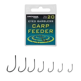 Drennan Eyed Barbless Carp Feeder horog 10-es