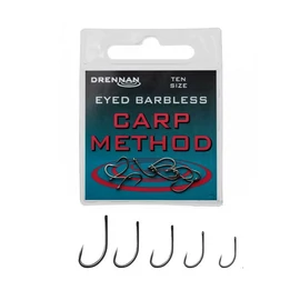 Drennan Eyed Barbless Carp Method horog 14-es
