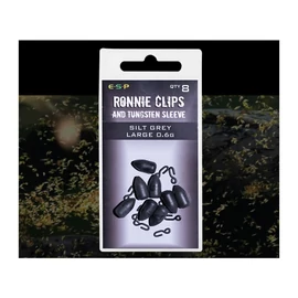 ESP Ronnie Clips and Tungsten Sleeve kapocs Iszapszürke Nagy