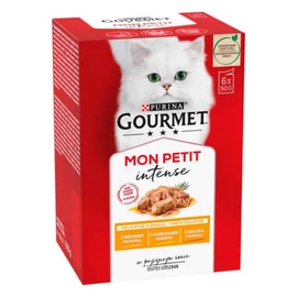 Gourmet Mon Petit (kacsa,csirke,pulyka) nedvestáp - macskák részére (6x50g)