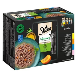 Sheba Nature's Collection Selectie Mix - alutasakos (csirke,pulyka,tonhal,lazac mártásban) macskák részére (12x85g)