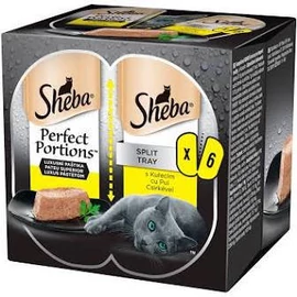 Sheba Perfect Portions - alutálkás (pástétom csirkével) macskák részére (6x37.5g) 225g