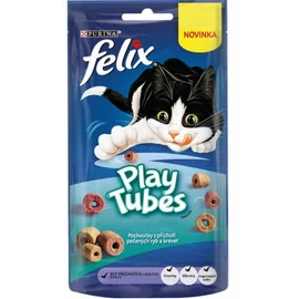 Felix Play Tubes - jutalomfalat (hal,Garnélarák) macskák részére (50g)