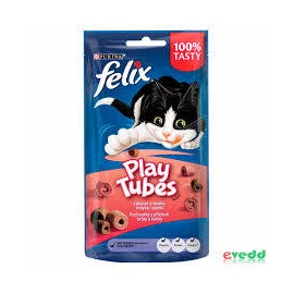 Felix Play Tubes - jutalomfalat (pulyka,sonka) macskák részére (50g)