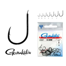 Gamakatsu LS-3310F NEW LABEL HOOKS BLACK 4-es                              