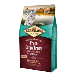 Carnilove Fresh Adult Cat Carp&Trout Sterilised - Ponty és Pisztráng Hússal 2kg