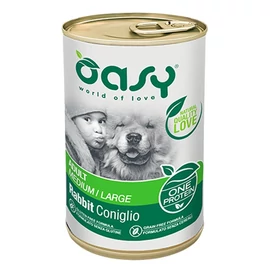 Oasy Dog Konzerv OP Adult Medium/Large Rabbit 400g