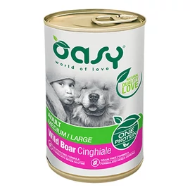 Oasy Dog Konzerv OP Adult Medium/Large Wild Boar 400g