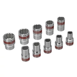 MTX 10-24mm 1/2" biHexagonal dugókulcs készlet 10db