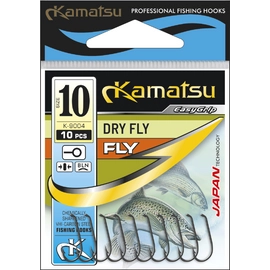 Kamatsu kamatsu dry fly 10 brown ringed