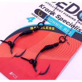 SEDO Krank Specialist Barbless Ronnie Carp rig Előkötött bojlis előke 4