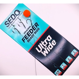 SEDO Ultra Wide Feeder - Előkötött Feeder előke 10-es 0.10mm fonott damil - 7mm tüske
