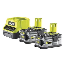 Ryobi ONE+ akkupack töltő+2x 5.0Ah akku RC18120-250