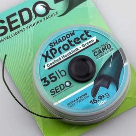 SEDO Shadow Xprotect   - Bevonatos előkezsinór Coated Hooklink Green 25lbs 20m