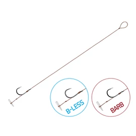 Kötött horog Delphin Proxi Quickstop / 6db - 8cm / 0,10mm / BARB #8