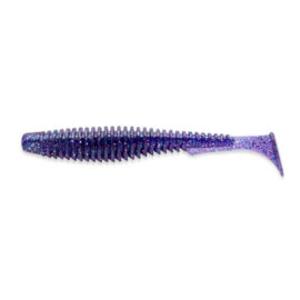 FISHUP U Shad 4es 8db 060 Dark Violet Peacock & Silver