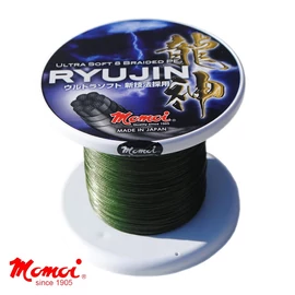 Momoi Ryujin fonott zsinór mohazöld Átmérő: 0,57 mm Szakítószilárdság: 59 kg