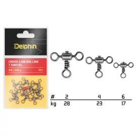 Átmenő gördülő T forgó / 10 db - #4 /23kg