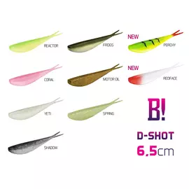 BOMB! Gumihal D-SHOT / 5db - 6,5cm/Frogs