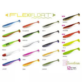 DuoPACK BOX Top mix Delphin ZANDERA FlexiFLOAT UVs / 6x 5db - 12cm/Yeti+Booty+Candy+Perchy+Forester