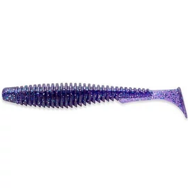 FISHUP_U-SHAD 3" (9PCS.), #060 - DARK VIOLET/PEACOCK & SILVER