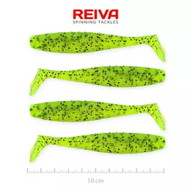 Flat Minnow shad 10cm 4db/cs (Poppy green)