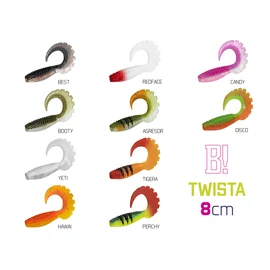 Gumihal Delphin TWISTA UVs / 5db - 8cm/AGRESOR