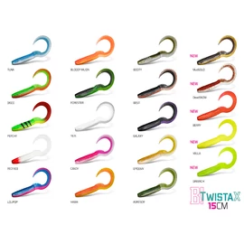 Gumihal Delphin TwistaX Eeltail UVs / 5db - 15cm/BEST