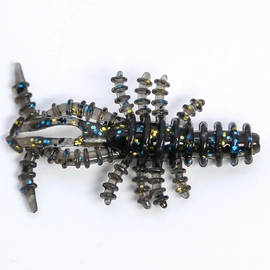 HiKi- Krill apró rák formájú gumicsali 40 mm-WD06 - Fekete-Kék
