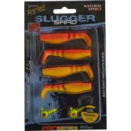 Rapture Slugger Shad Set 55 Flame Yellow 4+2 db/csg, műcsali szett