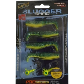 Rapture Slugger Shad Set 55 Yellow & Blue 4+2 db/csg, műcsali szett