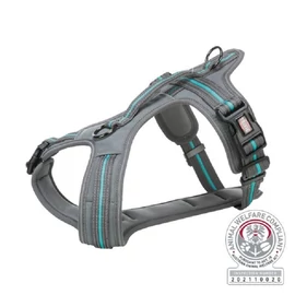 Trixie Hám Fusion Túrázáshoz, S–M: 45–54 cm/20 mm, Grafit/Óceán