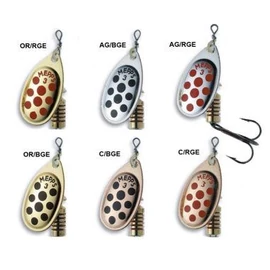 MEPPS AGLIA Decorée  Méret: 2 Szin: Arany alapon/Fekete pöttyös Tömeg: 4,5 g Csomagolás: 3db /csomag