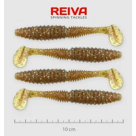 Reiva Zander Power Shad 10cm 4db/cs /Barna-Flitter/ (9901-104)