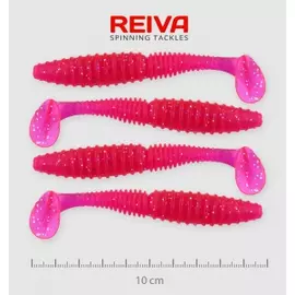 Reiva Zander Power Shad 10cm 4db/cs /Pink-Flitter/ (9901-105)