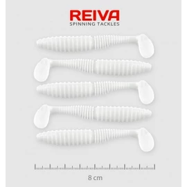 Reiva Zander Power Shad 8cm 5db/cs /Fehér/ (9901-801)