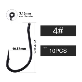 Carp King-Edyes Stiff Rig horog-CK9005 - 4