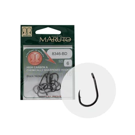 MARUTO HOROG 8346BD CARP HOOKS BARBED FORGED T.D.E.10° HC  BLACK NICKEL 8