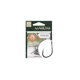 MARUTO HOROG 8356-BD CARP HOOKS BARBED FORGED STRAIGHT EYE HC  BLACK NICKEL 4