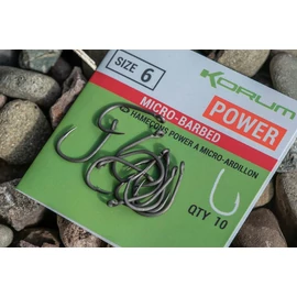 Korum XPERT POWER MICRO BARBED HOOKS - SIZE 16