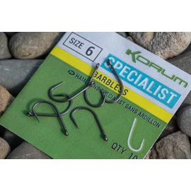 Korum XPERT SPECIALIST MICRO BARBED HOOKS - SIZE 6