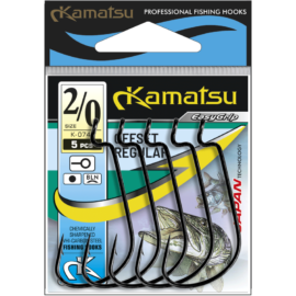 Kamatsu kamatsu offset regular 6 black nickel ringed