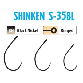 Trabucco Shinken Hooks S-35Bl Bn #4 10 db szakáll nélküli horog