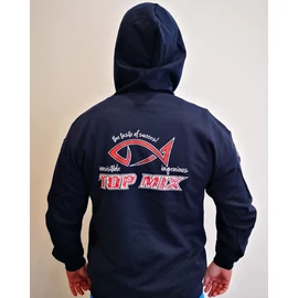 Team Top Mix kék kapucnis pulóver - XL