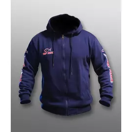 Team Top Mix kék kapucnis pulóver - L