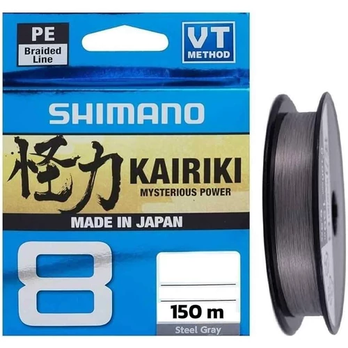 Shimano Kairiki X8 150m 0.23mm 22.5kg Steel Gray