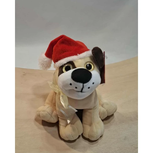 Plüss Télapós Sapis kutyus  19cm