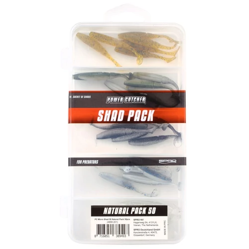 SPRO MICRO SHAD 75 NATURAL PACK                