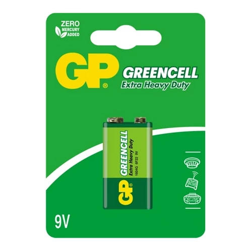 GP GREENCELL 9V ELEM 1604G FÉLTARTÓS